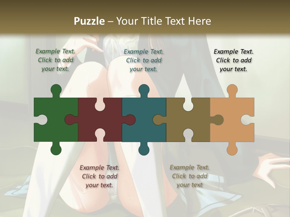 A Girl Sitting On The Floor With Her Legs Crossed PowerPoint Template