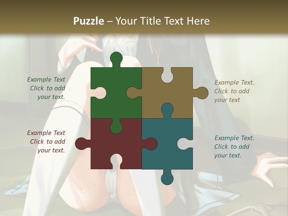 A Girl Sitting On The Floor With Her Legs Crossed PowerPoint Template