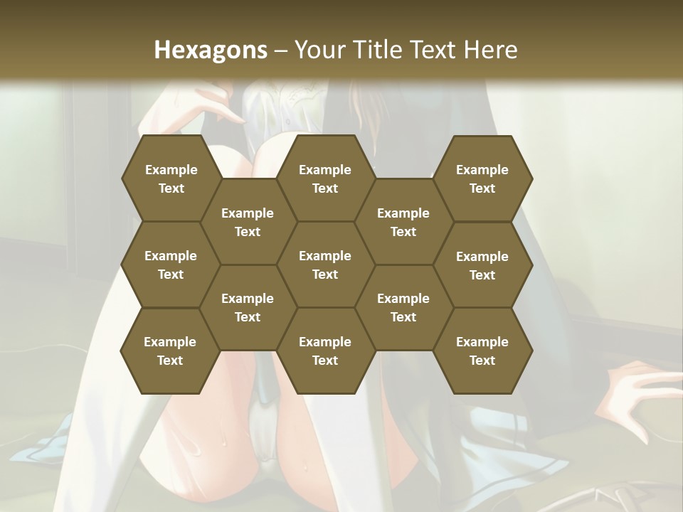 A Girl Sitting On The Floor With Her Legs Crossed PowerPoint Template