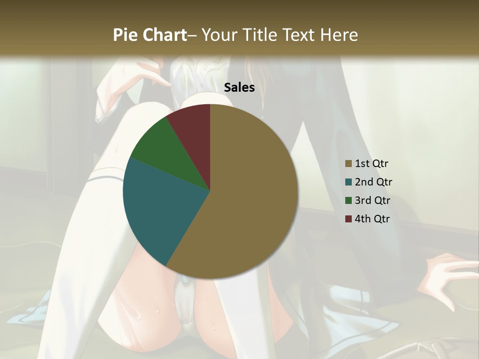 A Girl Sitting On The Floor With Her Legs Crossed PowerPoint Template
