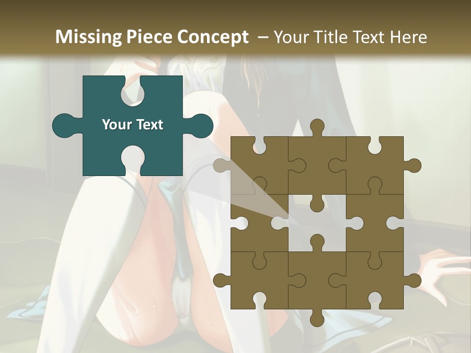 A Girl Sitting On The Floor With Her Legs Crossed PowerPoint Template