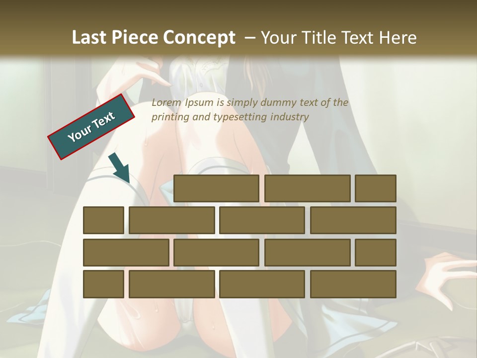 A Girl Sitting On The Floor With Her Legs Crossed PowerPoint Template