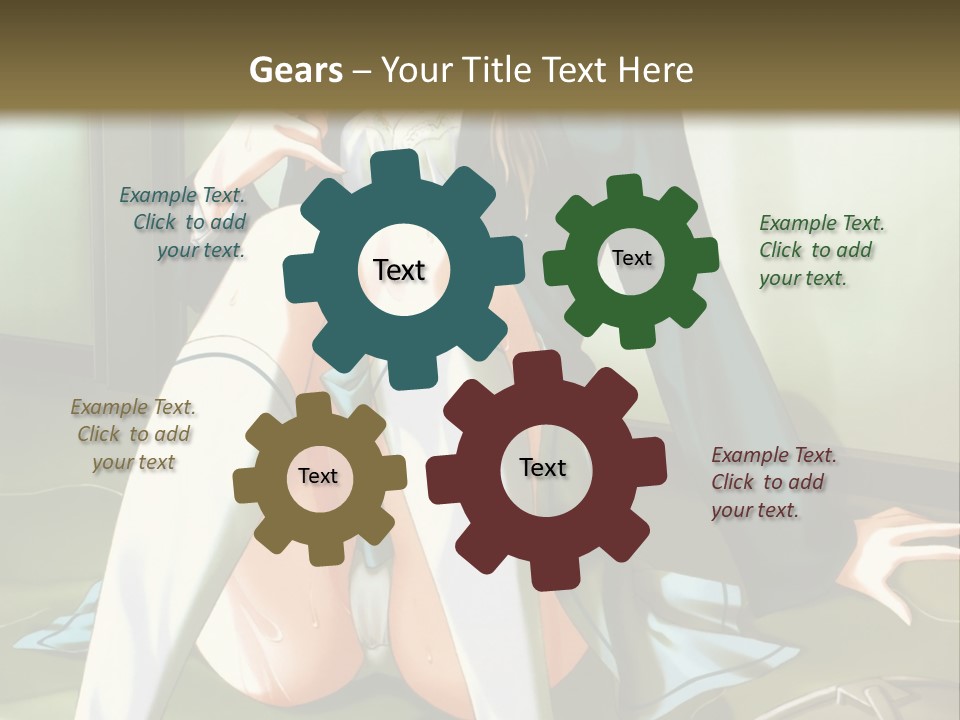 A Girl Sitting On The Floor With Her Legs Crossed PowerPoint Template