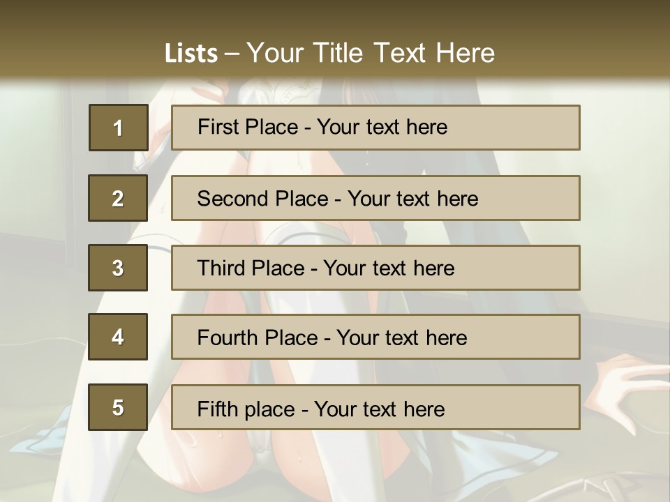 A Girl Sitting On The Floor With Her Legs Crossed PowerPoint Template