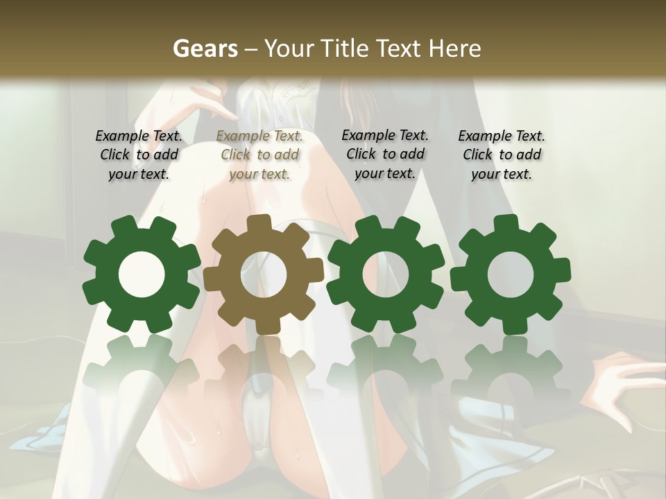 A Girl Sitting On The Floor With Her Legs Crossed PowerPoint Template