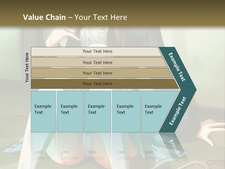 A Girl Sitting On The Floor With Her Legs Crossed PowerPoint Template