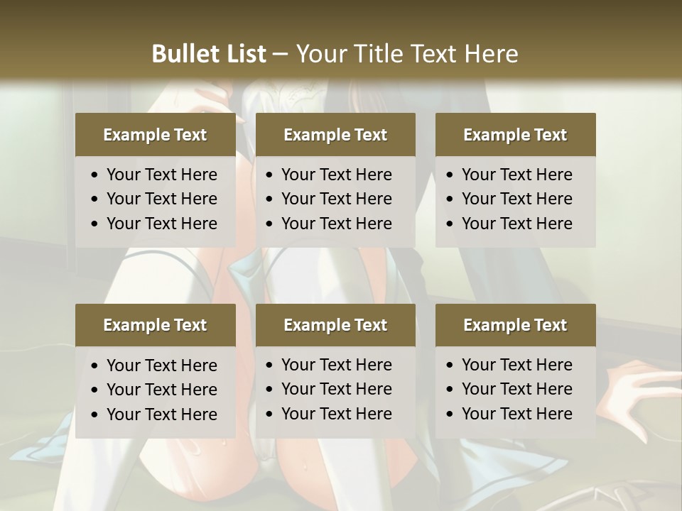 A Girl Sitting On The Floor With Her Legs Crossed PowerPoint Template