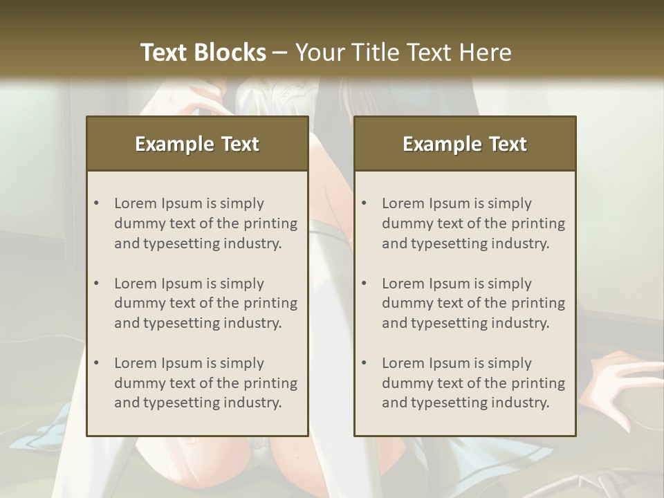 A Girl Sitting On The Floor With Her Legs Crossed PowerPoint Template