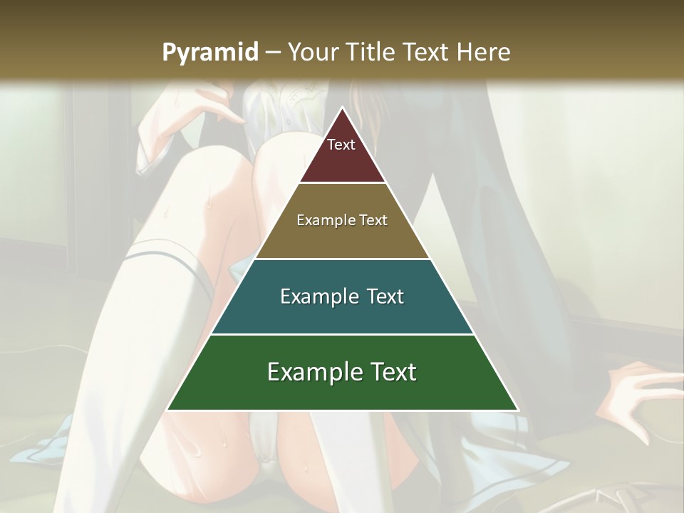 A Girl Sitting On The Floor With Her Legs Crossed PowerPoint Template