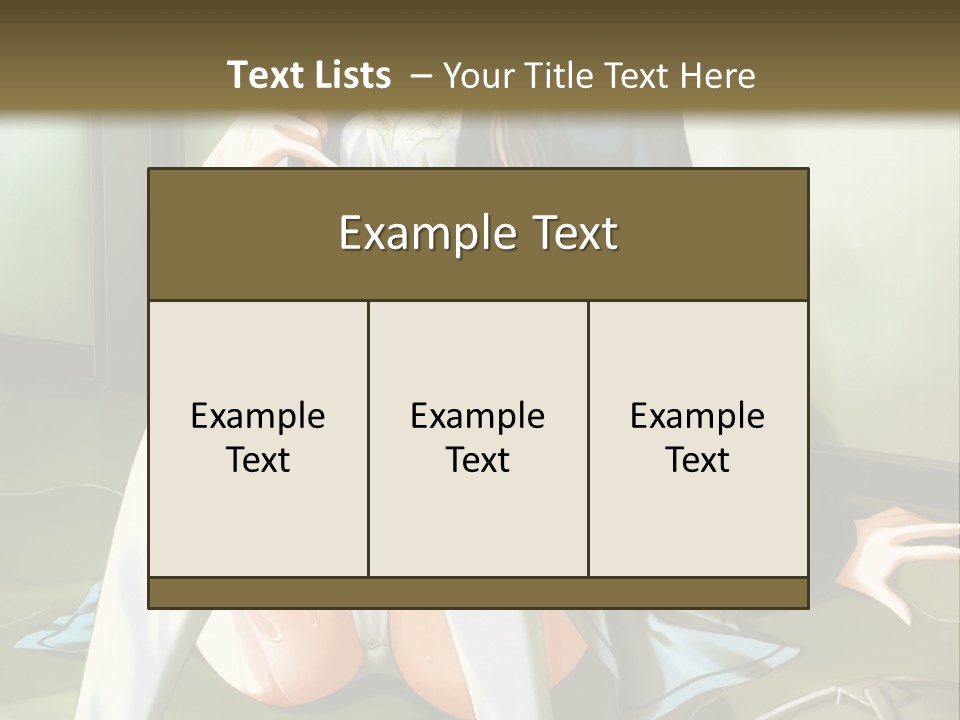 A Girl Sitting On The Floor With Her Legs Crossed PowerPoint Template