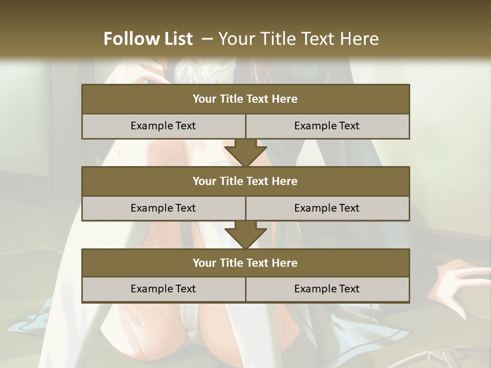 A Girl Sitting On The Floor With Her Legs Crossed PowerPoint Template