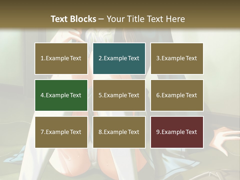 A Girl Sitting On The Floor With Her Legs Crossed PowerPoint Template