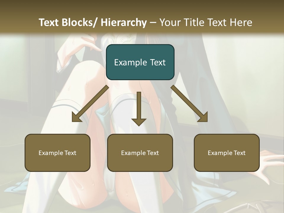 A Girl Sitting On The Floor With Her Legs Crossed PowerPoint Template