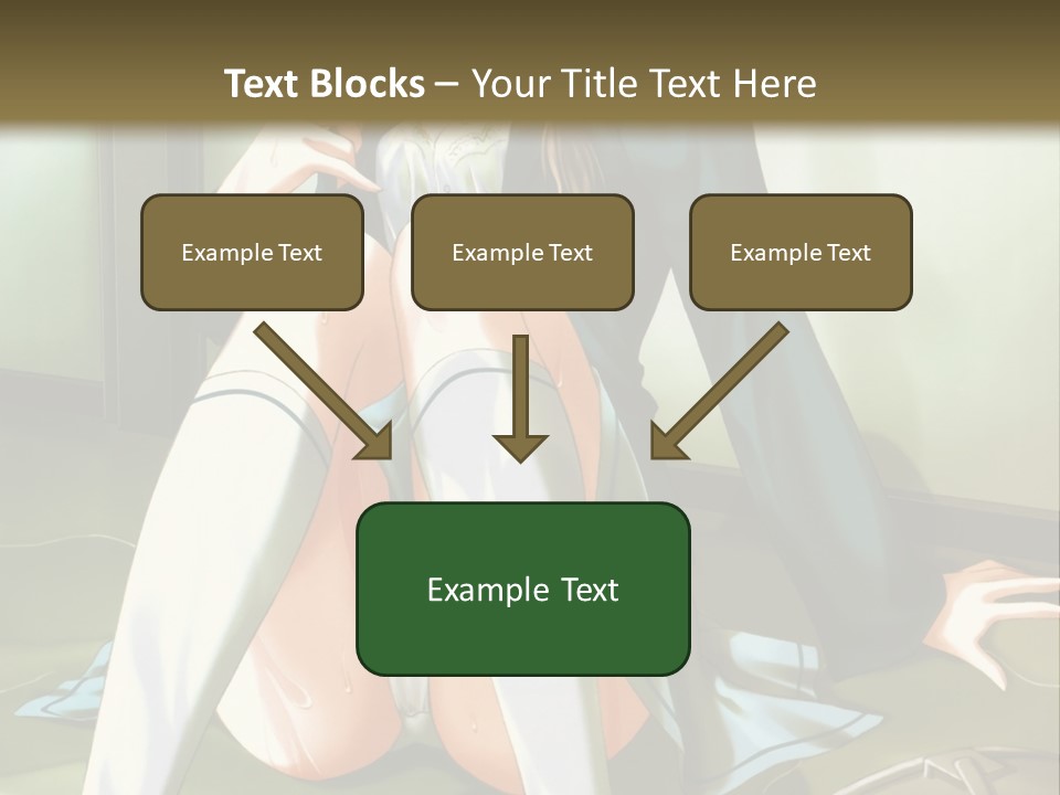 A Girl Sitting On The Floor With Her Legs Crossed PowerPoint Template