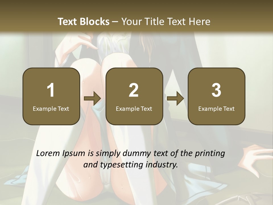 A Girl Sitting On The Floor With Her Legs Crossed PowerPoint Template