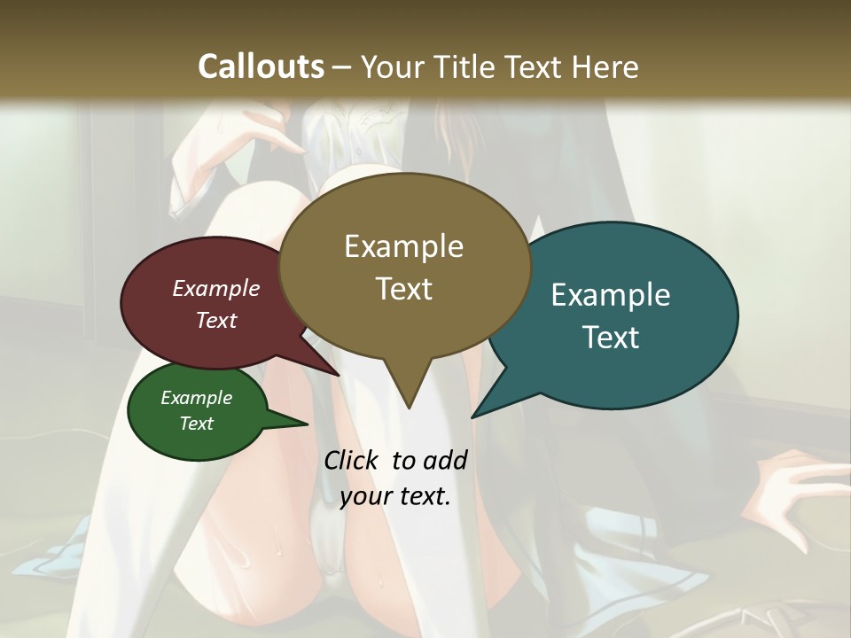 A Girl Sitting On The Floor With Her Legs Crossed PowerPoint Template