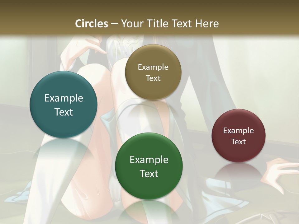 A Girl Sitting On The Floor With Her Legs Crossed PowerPoint Template