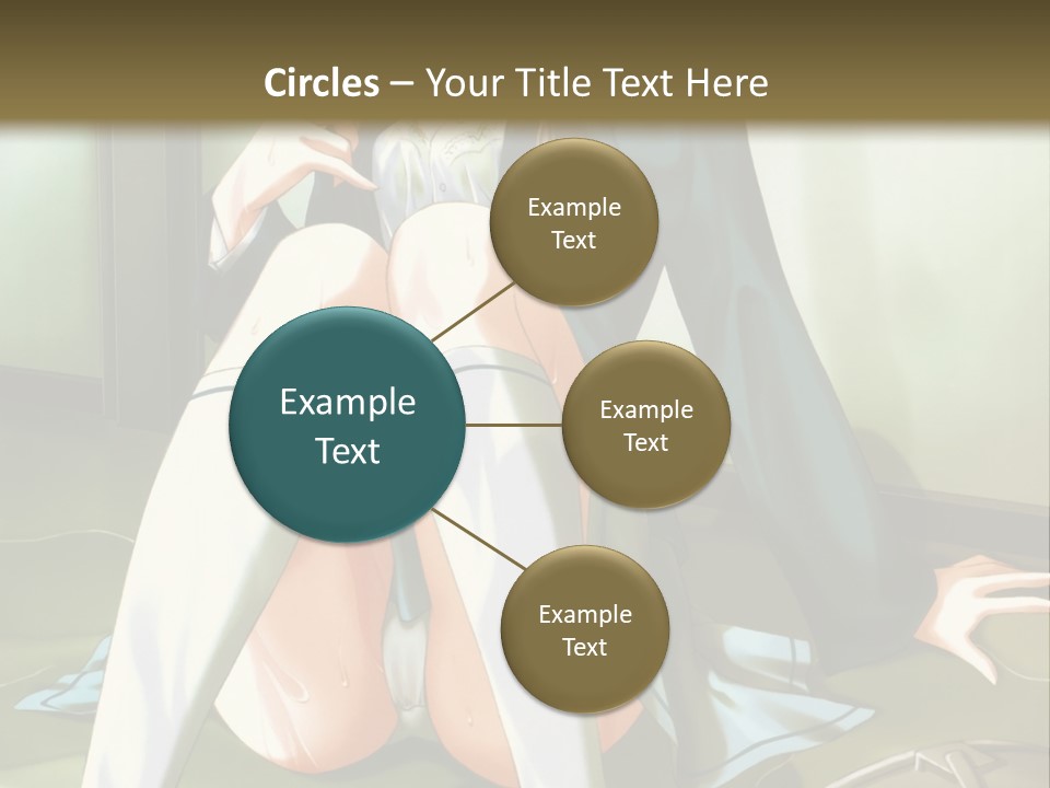 A Girl Sitting On The Floor With Her Legs Crossed PowerPoint Template