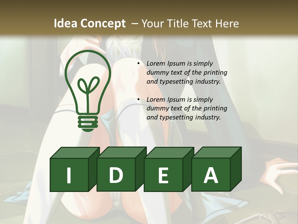 A Girl Sitting On The Floor With Her Legs Crossed PowerPoint Template