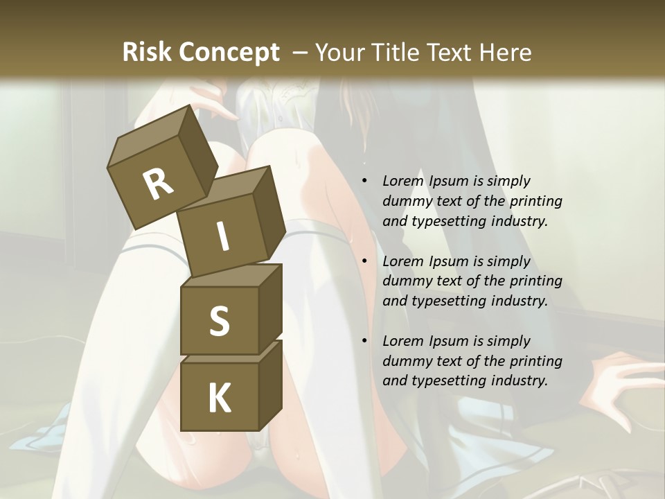 A Girl Sitting On The Floor With Her Legs Crossed PowerPoint Template