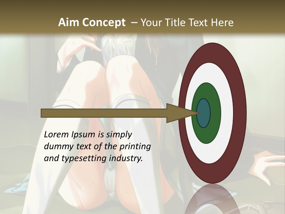 A Girl Sitting On The Floor With Her Legs Crossed PowerPoint Template