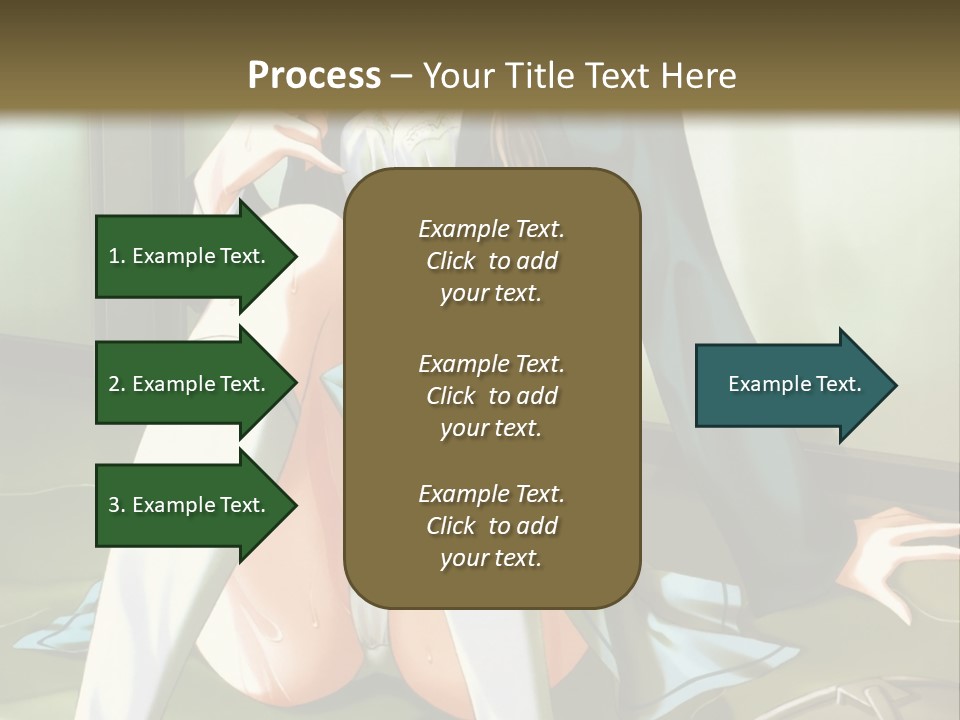 A Girl Sitting On The Floor With Her Legs Crossed PowerPoint Template