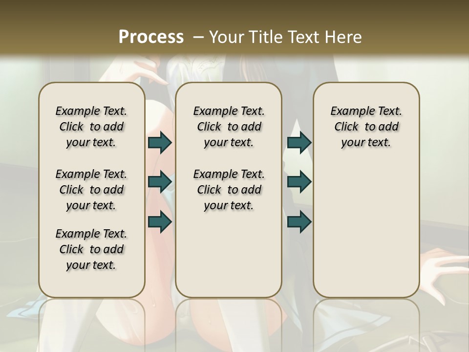 A Girl Sitting On The Floor With Her Legs Crossed PowerPoint Template