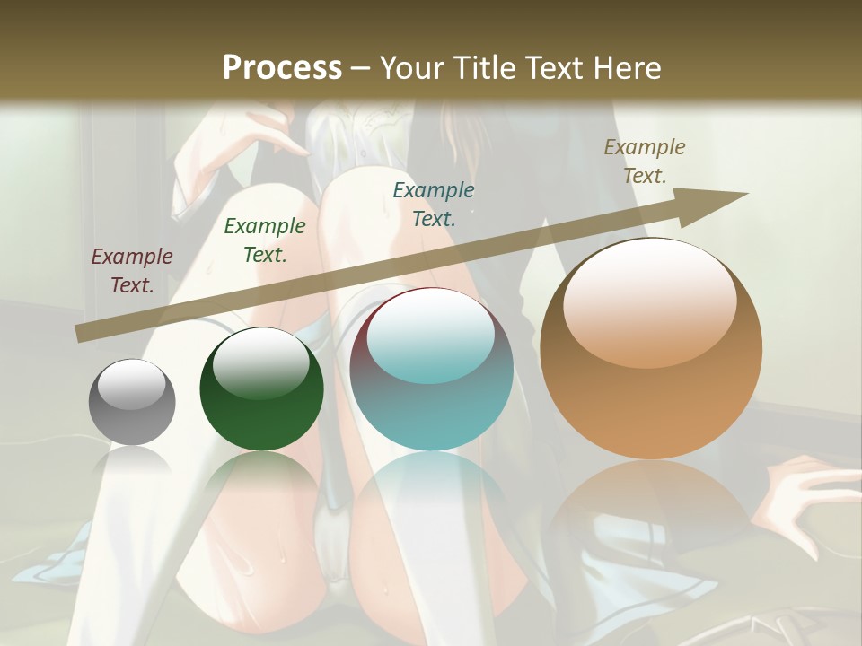 A Girl Sitting On The Floor With Her Legs Crossed PowerPoint Template