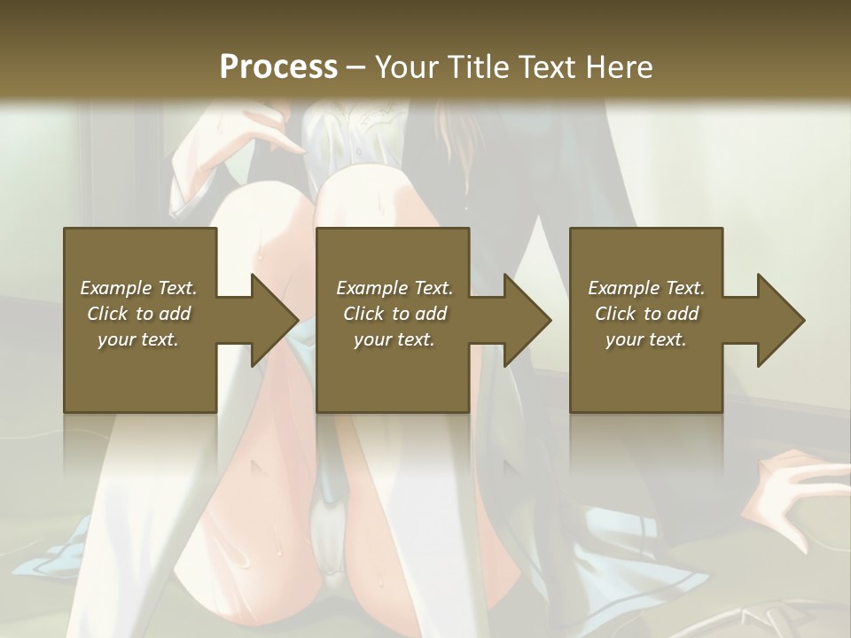 A Girl Sitting On The Floor With Her Legs Crossed PowerPoint Template