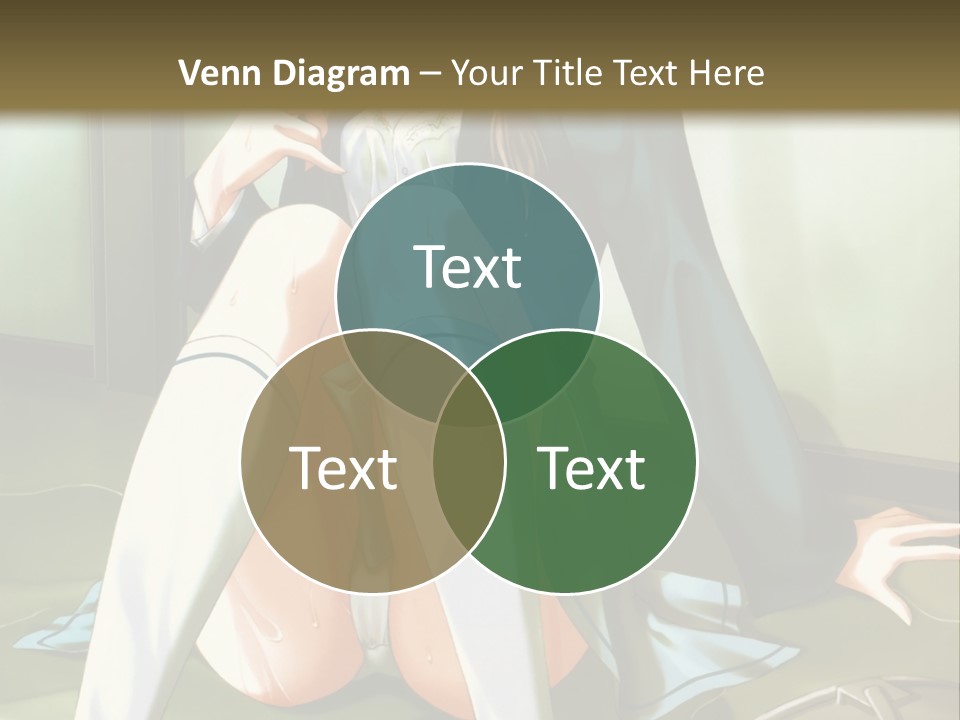 A Girl Sitting On The Floor With Her Legs Crossed PowerPoint Template