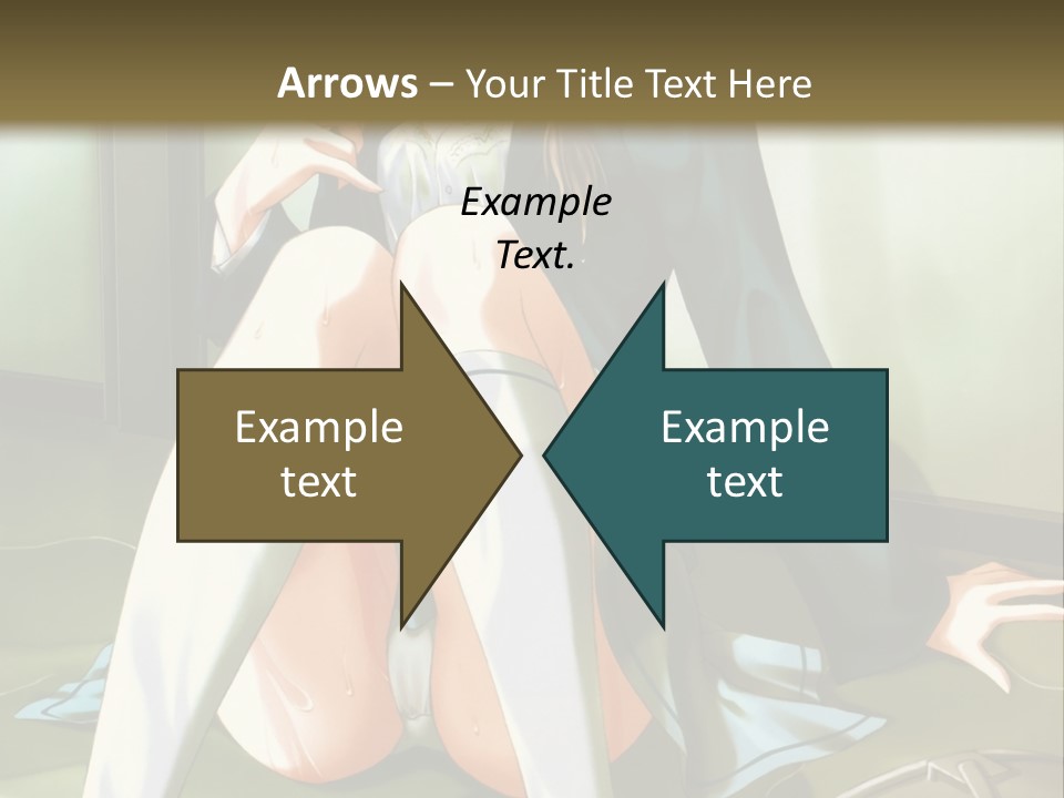 A Girl Sitting On The Floor With Her Legs Crossed PowerPoint Template