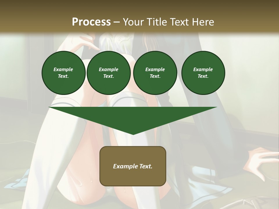 A Girl Sitting On The Floor With Her Legs Crossed PowerPoint Template