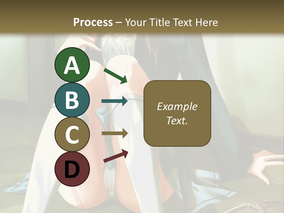 A Girl Sitting On The Floor With Her Legs Crossed PowerPoint Template