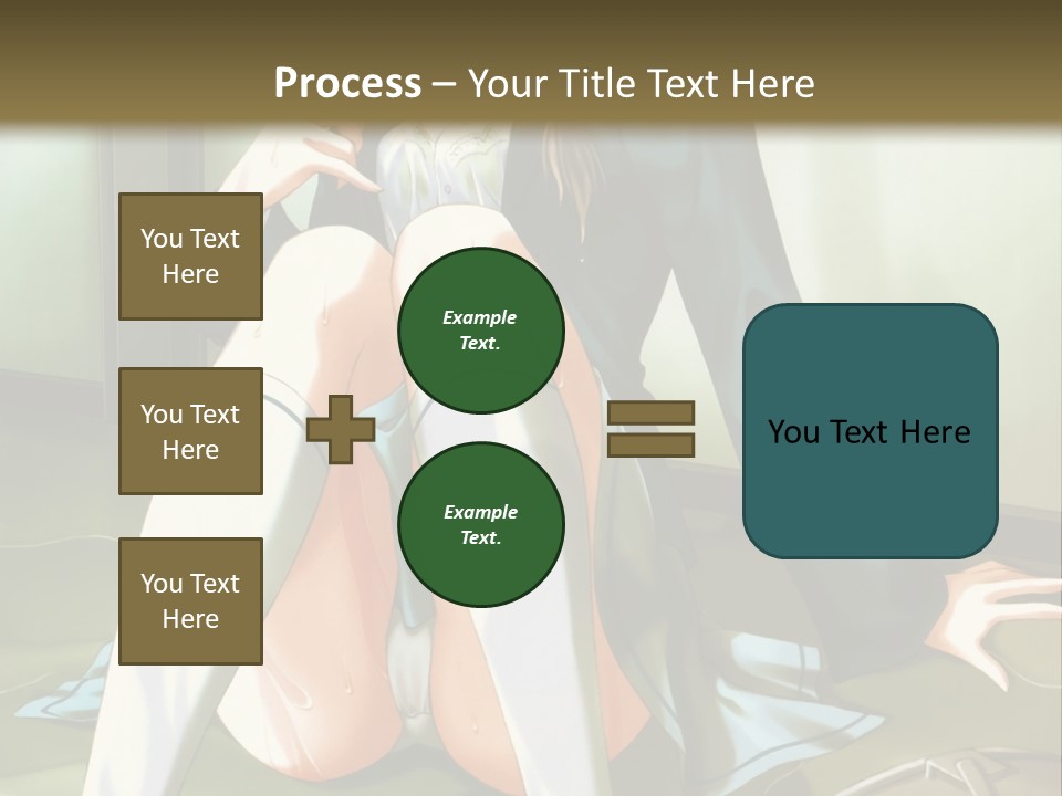 A Girl Sitting On The Floor With Her Legs Crossed PowerPoint Template