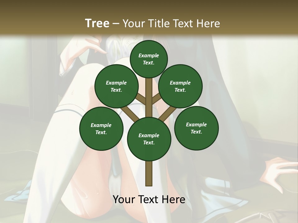 A Girl Sitting On The Floor With Her Legs Crossed PowerPoint Template