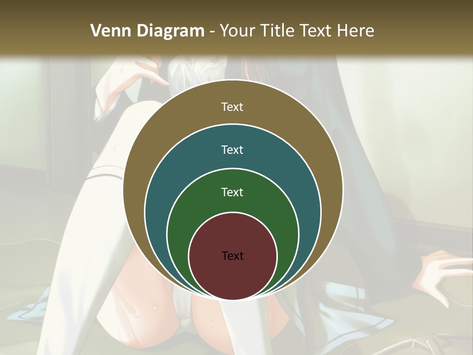 A Girl Sitting On The Floor With Her Legs Crossed PowerPoint Template