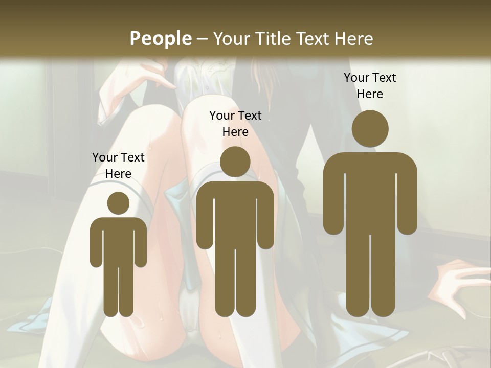 A Girl Sitting On The Floor With Her Legs Crossed PowerPoint Template