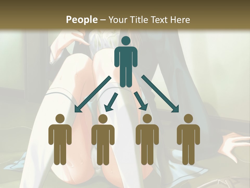 A Girl Sitting On The Floor With Her Legs Crossed PowerPoint Template