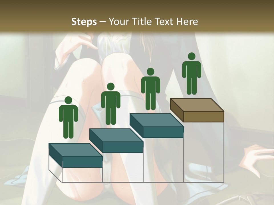 A Girl Sitting On The Floor With Her Legs Crossed PowerPoint Template