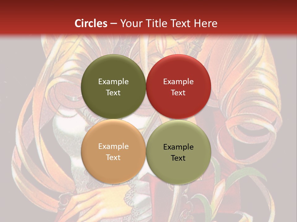 A Beautiful Woman With Flowers On Her Body Powerpoint Template PowerPoint Template