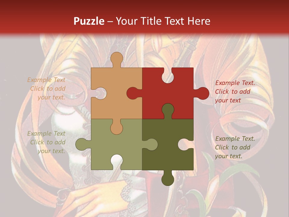 A Beautiful Woman With Flowers On Her Body Powerpoint Template PowerPoint Template