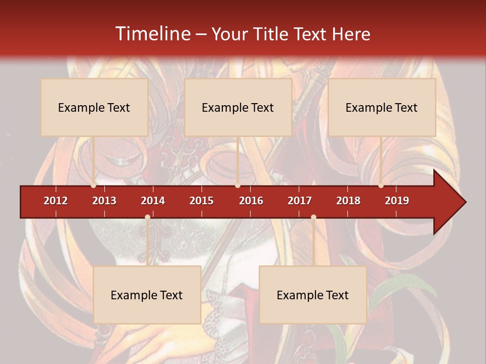 A Beautiful Woman With Flowers On Her Body Powerpoint Template PowerPoint Template