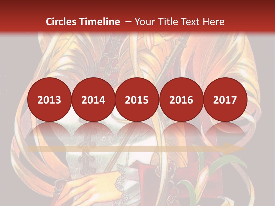 A Beautiful Woman With Flowers On Her Body Powerpoint Template PowerPoint Template