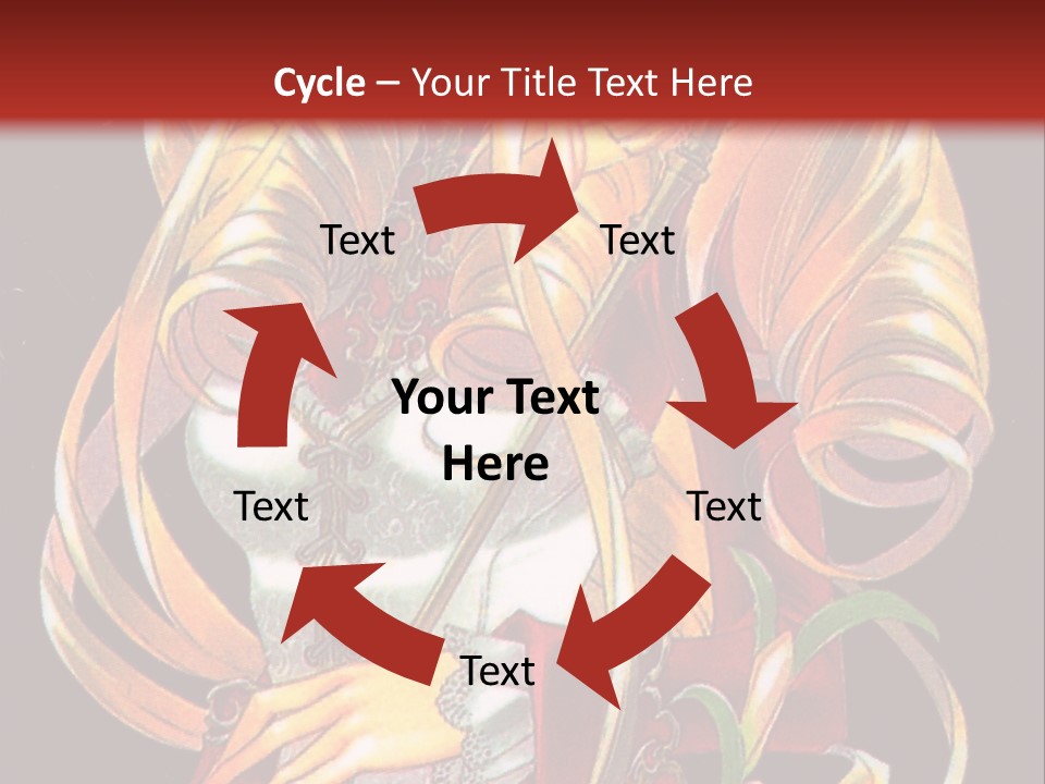 A Beautiful Woman With Flowers On Her Body Powerpoint Template PowerPoint Template