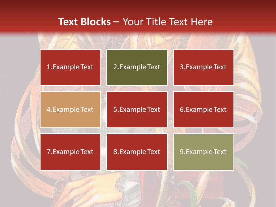 A Beautiful Woman With Flowers On Her Body Powerpoint Template PowerPoint Template