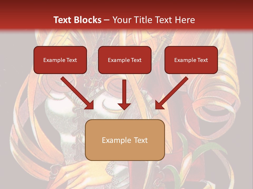 A Beautiful Woman With Flowers On Her Body Powerpoint Template PowerPoint Template