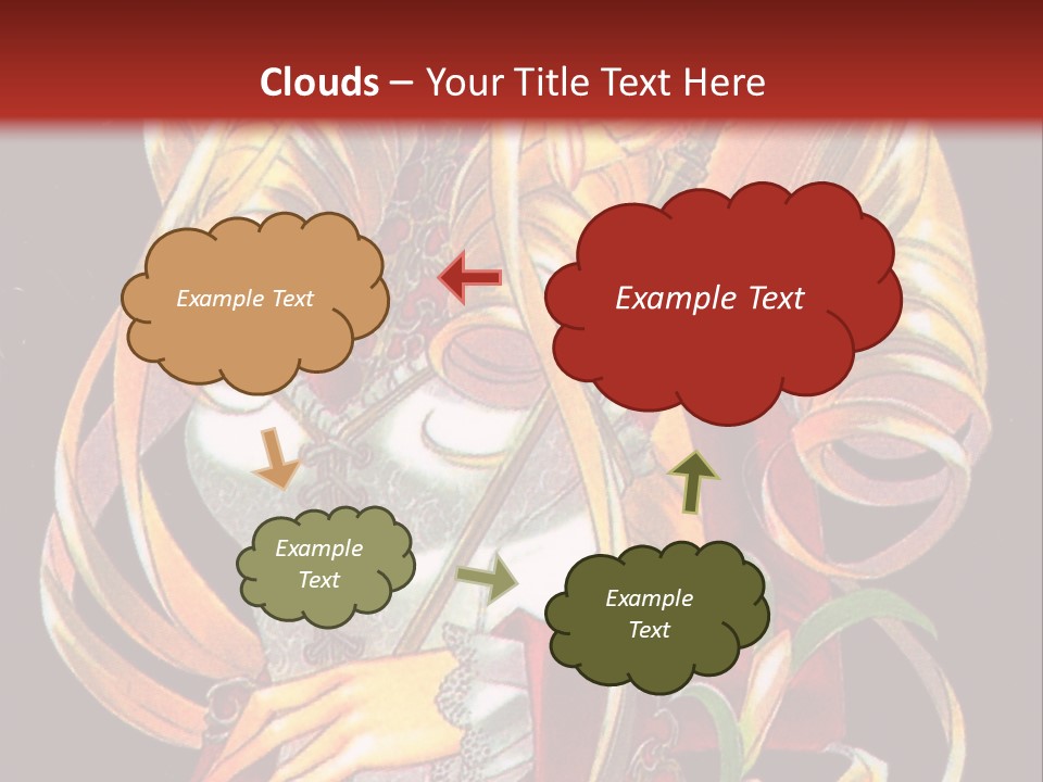 A Beautiful Woman With Flowers On Her Body Powerpoint Template PowerPoint Template