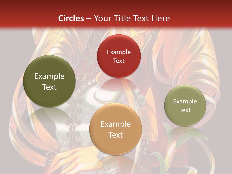 A Beautiful Woman With Flowers On Her Body Powerpoint Template PowerPoint Template