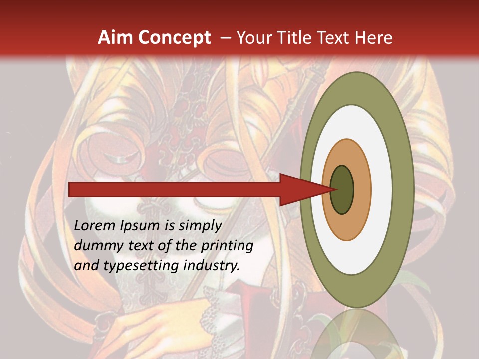 A Beautiful Woman With Flowers On Her Body Powerpoint Template PowerPoint Template