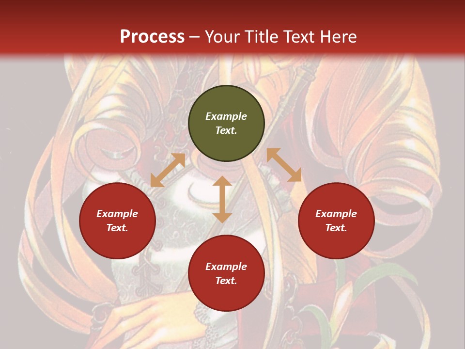 A Beautiful Woman With Flowers On Her Body Powerpoint Template PowerPoint Template